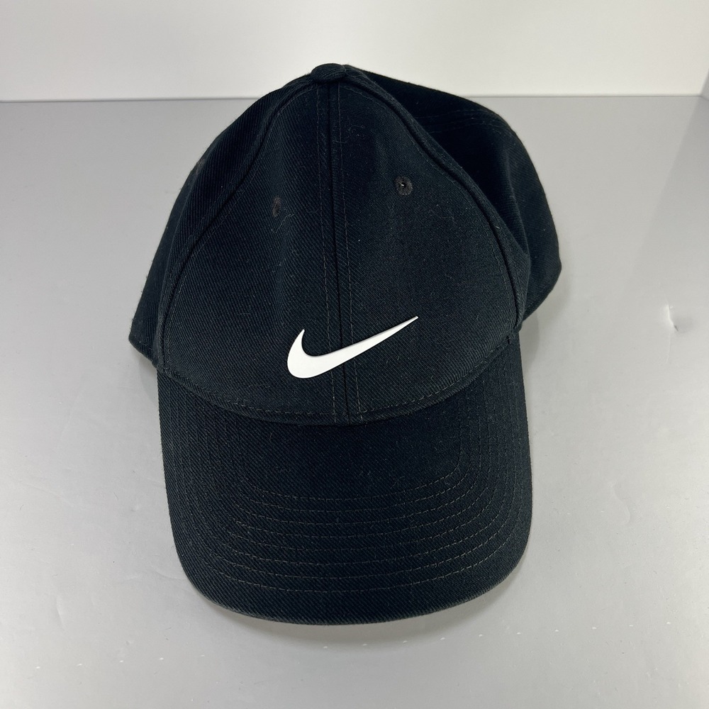 Nike Strapback Black Dri-FIT Legacy91 Swoosh Men's Athletic Hat OSFM Y2K GUC